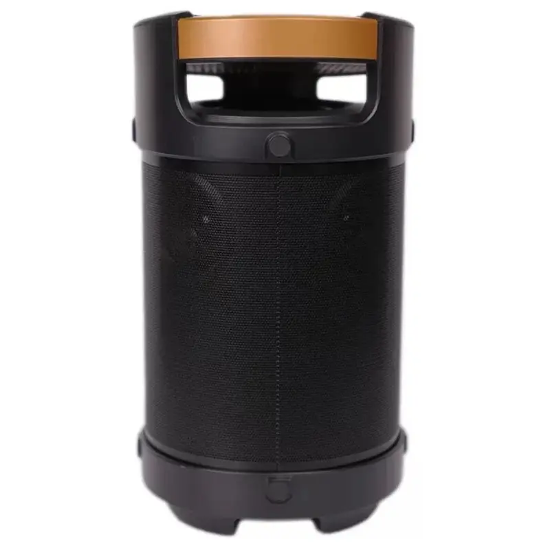 اسپیکر قابل حمل کپسولی پرودو رنگ طلایی از نمای روبرو