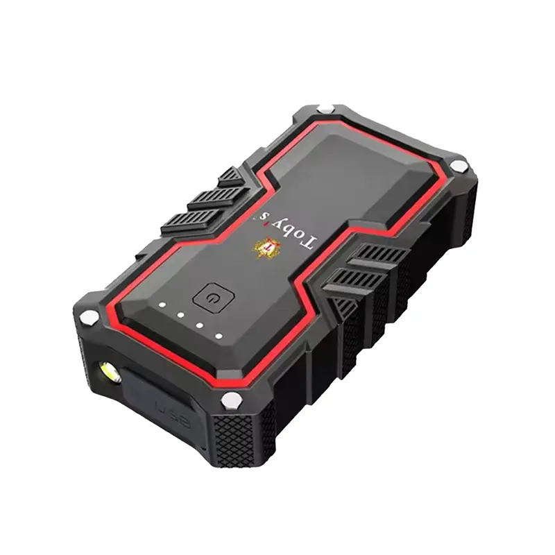 نمای روبرو از پاور بانک و جامپ استارتر توبیز