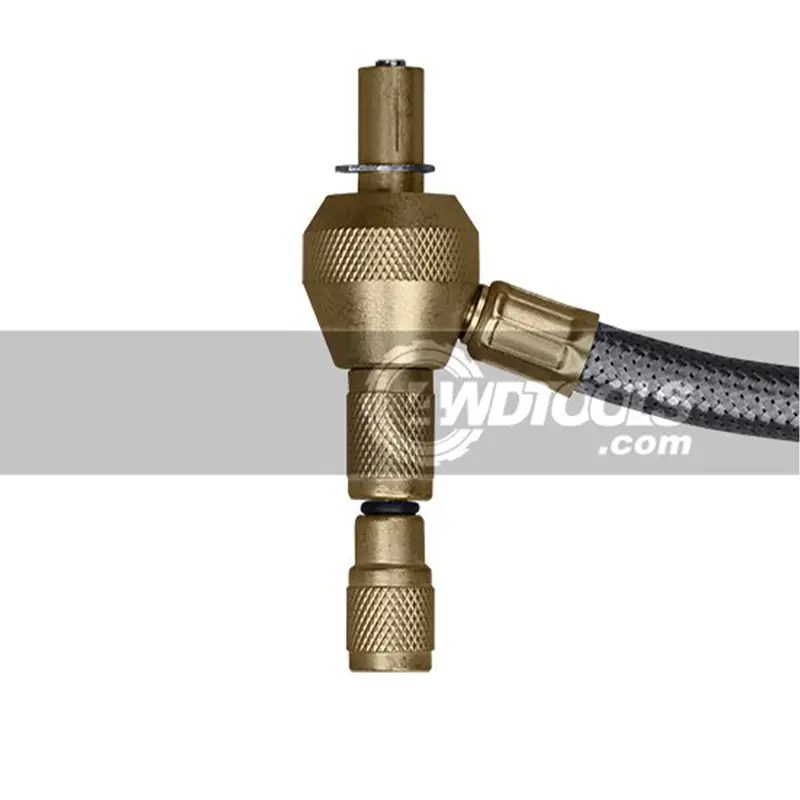 نمای نزدیک از سری شلنگ نشانگر و باد خالی کن saber