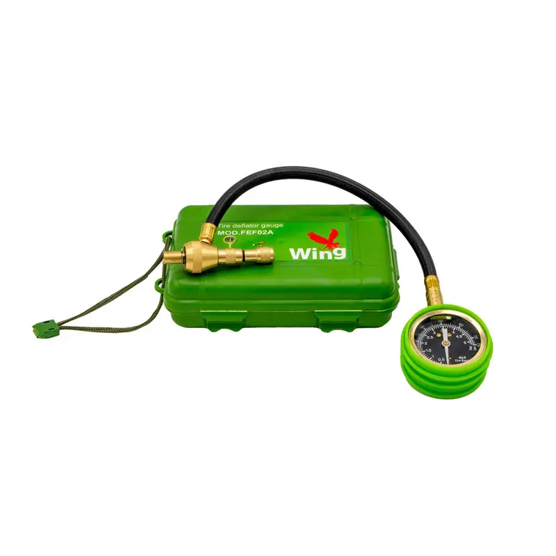 نشانگر فشار باد آنالوگ و باد خالی کن همراه با جعبه