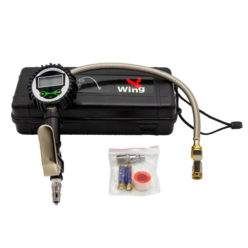 نشانگر فشار باد دیجیتال همراه با جعبه