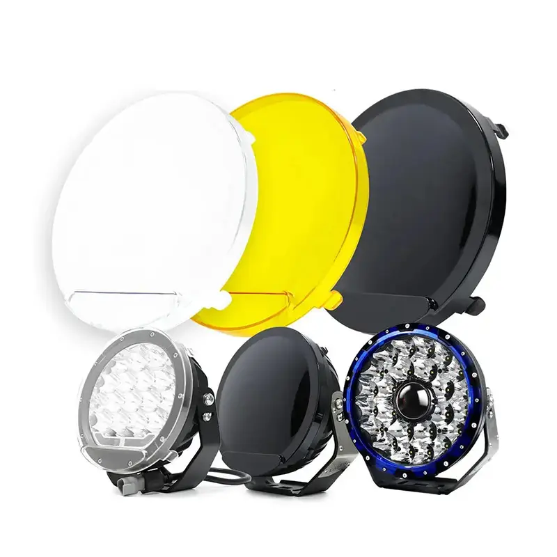 کاور پروژکتور گرد در سه رنگ مختلف در کنار هم