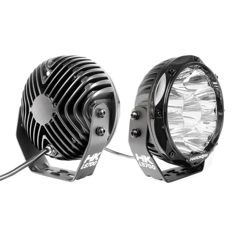 نمای پشت و کنار از یک جفت پروژکتور هاردکور