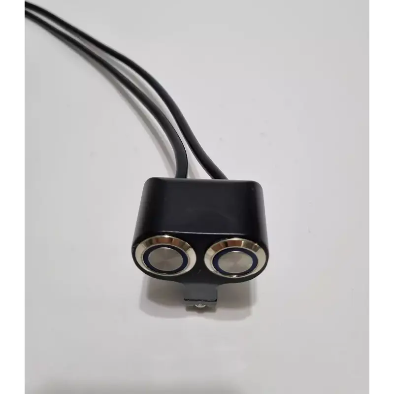 نمای بالا از کلید پروژکتور موتور سیکلت