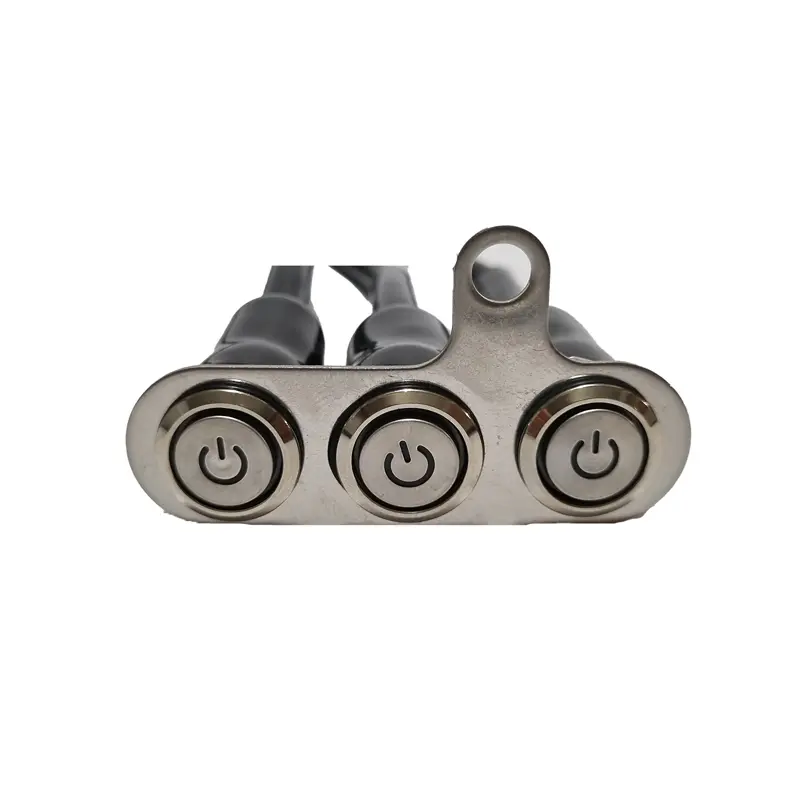 نمای روبرو از کلید پروژکتور موتور سیکلت فشاری