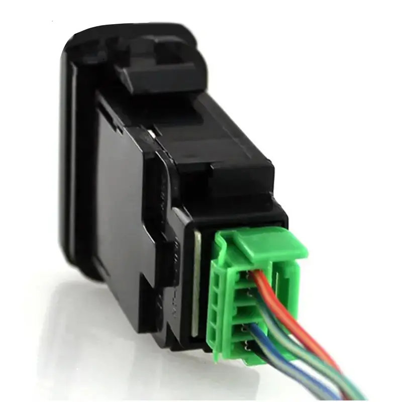 نمای پشت و سوکت کلید دو پل طرح Side lights - Side lights