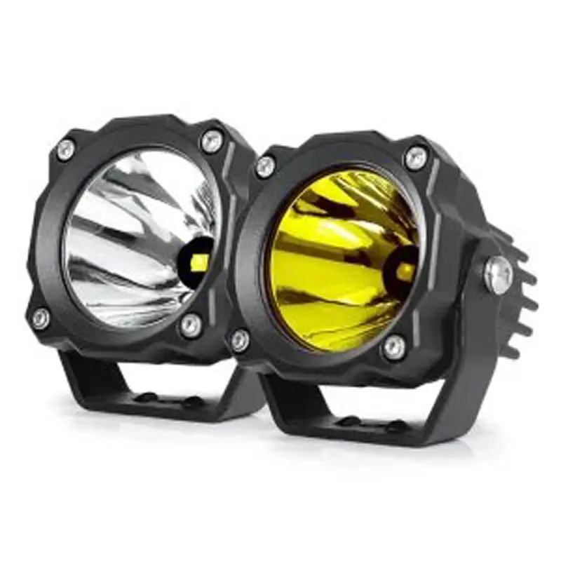 projector-nb196-cover یک جفت پروژکتور گرد در دو رنگ مختلف کنار هم