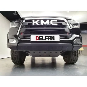 نمای روبرو از نصب سینی محافظ زیرموتور KMC T8