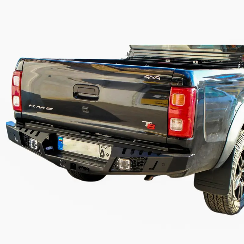 سپر عقب فولادی KMC T8 از نمای نزدیک در حالت نصب شده