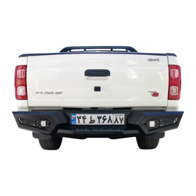 نمای روبرو از سپر عقب فولادی فوتون جی 7 نصب شده روی خودرو