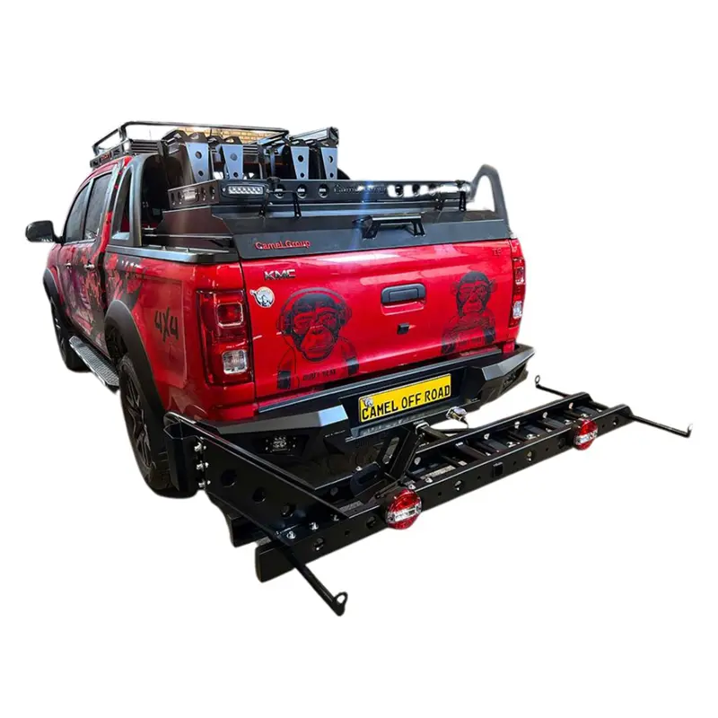 سپر عقب فولادی با لوله محافظ کناری KMC T8= از نمای نزدیک