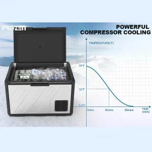 یخچال و فریزر قابل حمل فروزن (Frozen) مدل U50 با ظرفیت 50 لیتر با موتور SECOP آلمان - تصویر 6