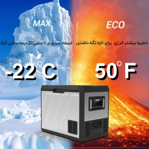 یخچال و فریزر قابل حمل فروزن (Frozen) مدل U60 با ظرفیت 60 لیتر با موتور SECOP آلمان - تصویر 5