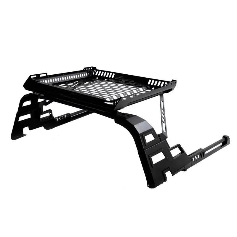 رول بار و باربند سبدی هیزمی آهنی از نمای 45 درجه