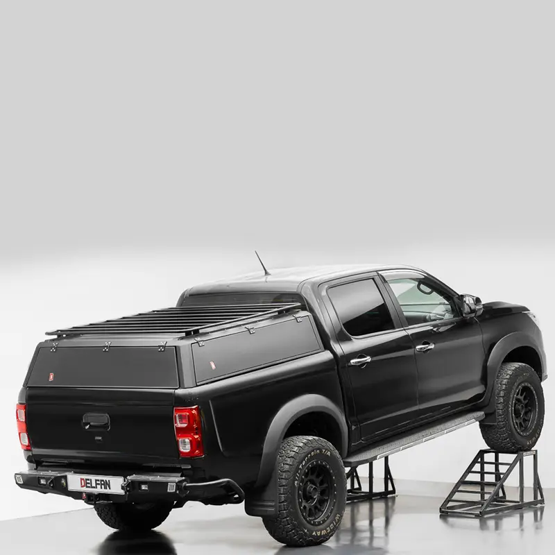 نمای کنار از باربند سوپر کانوپی فلزی KMC T8 دلفان