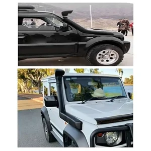 زوایای مختلف از اسنورکل سافاری Y60 نصب شده روی خودرو
