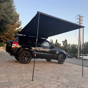 سایبان بغل تخت 3*2 متر با هاردکیس نکو (Neko) از نمای پایین