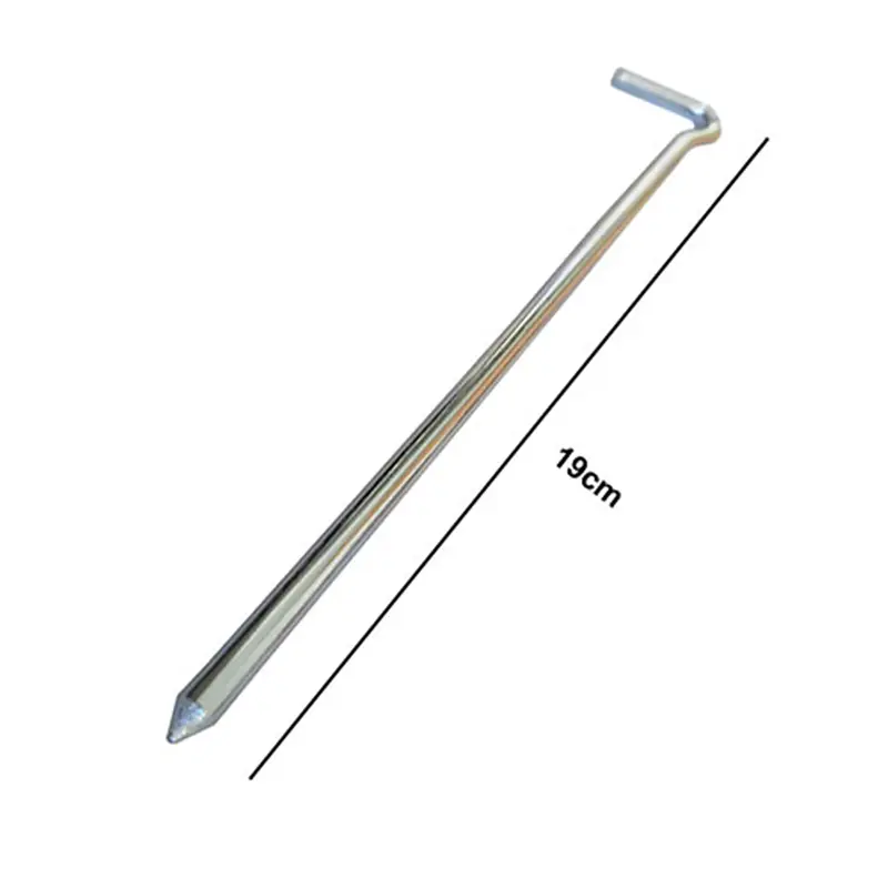 طول میخ چادر فولادی سرکج فشاری