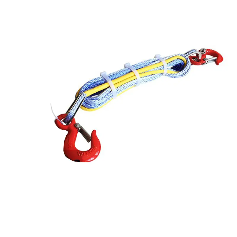 نمای 45 درجه از طناب بکسل آفرود سنتتیک 5 تن تی مکس