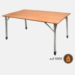 وزن میز سفری تاشو صفحه چوبی سایز بزرگ