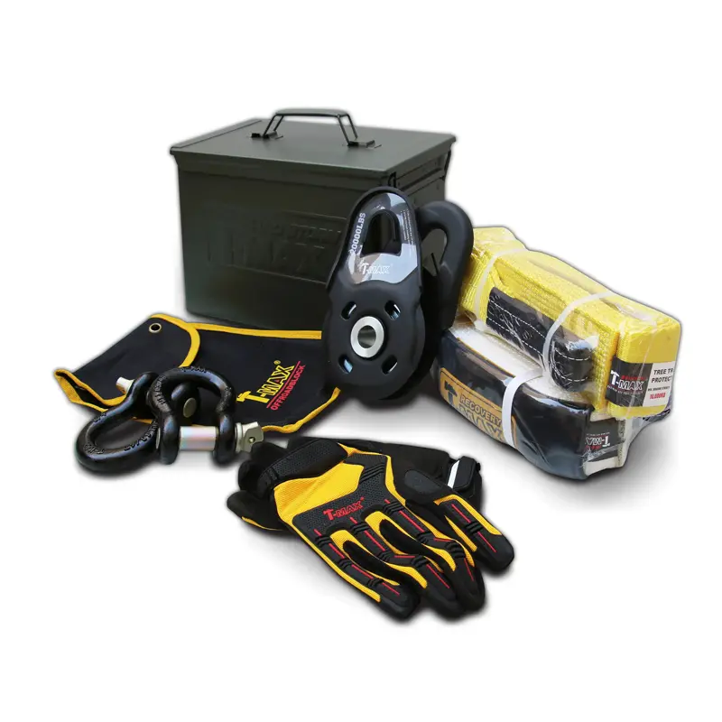 نمای روبرو از جعبه لوازم 7 قطعه تی مکس به همراه قطعات ریکاوری