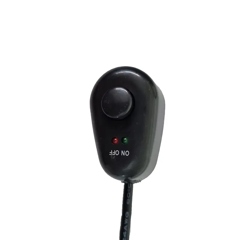 نمای نزدیک از دکمه خاموش و روشن ست سیم کشی پروژکتور