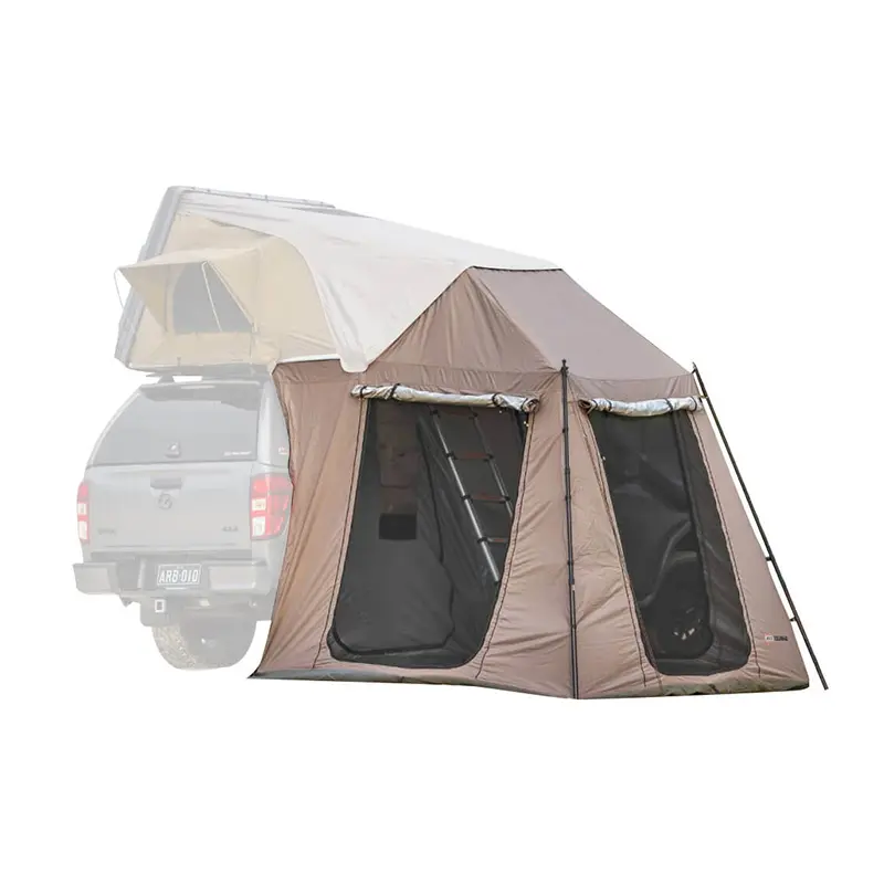 اتاقک زیر چادر سقفی ARB نصب شده در کنار خودرو