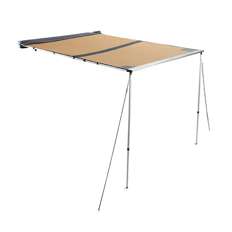 سایبان 2 متری برزنتی چراغدار از نمای 45 درجه