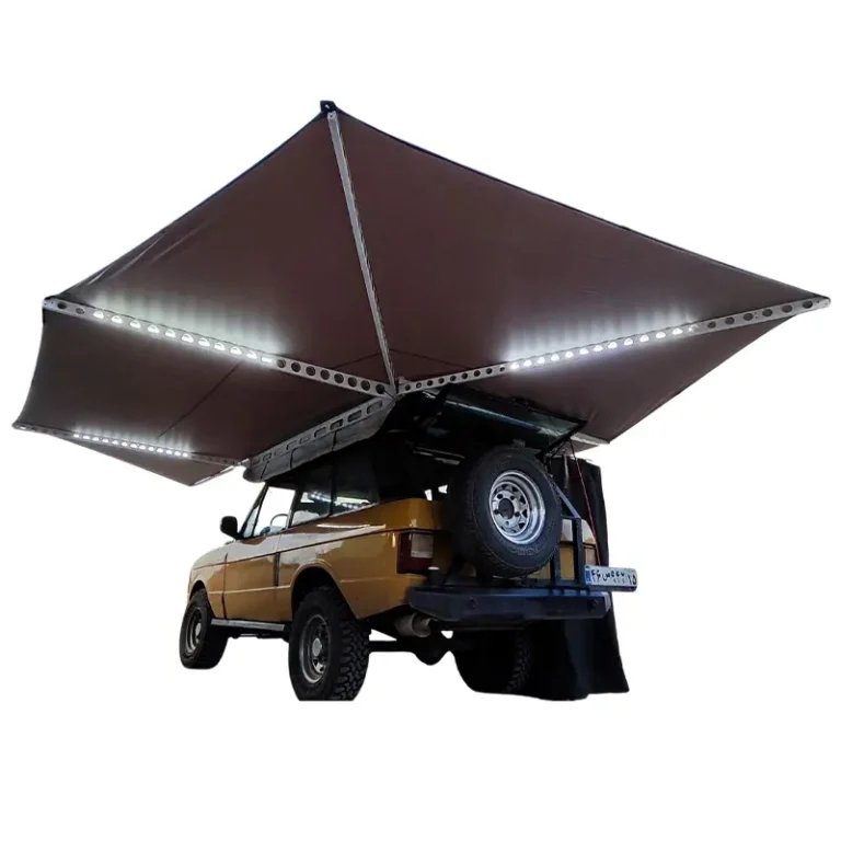 نمای روبرو از سایبان بغل خفاشی 7 بازو