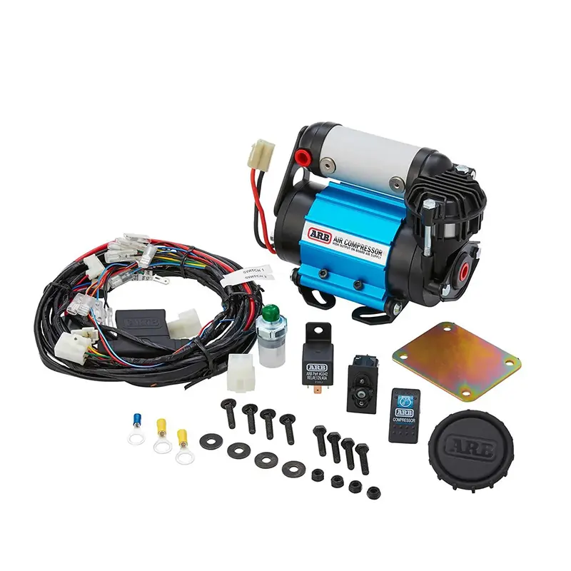 کمپرسور باد تک سیلندر نصبی در کنار لوازم جانبی