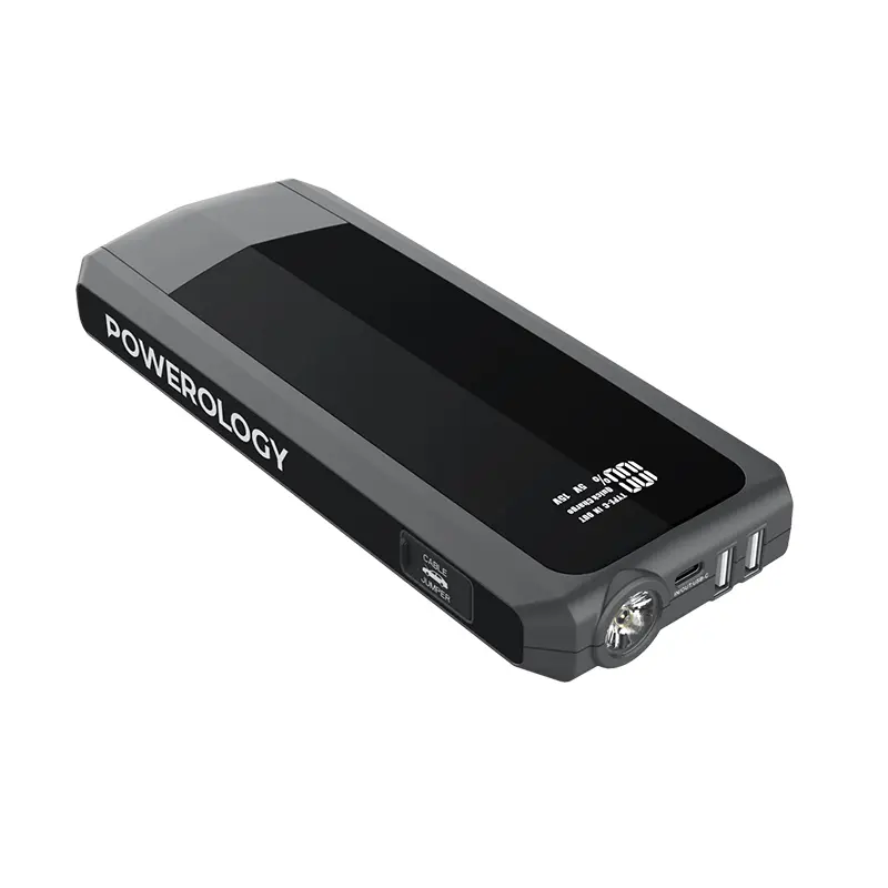 jump-starter-pw105-cover جامپ استارتر پاورلوژی از نمای نزدیک