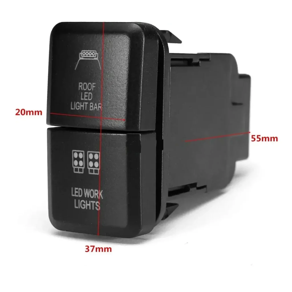 ابعاد کلید فشاری ویگو طرح Camp Light – Side Lights