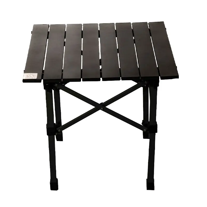 میز سفری تاشو آلومینیومی دو نفره از نمای نزدیک