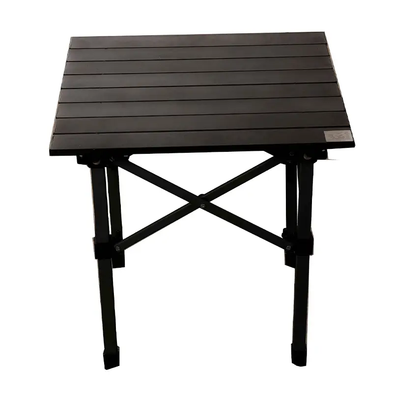 نمای نزدیک از میز سفری تاشو آلومینیومی دو نفره