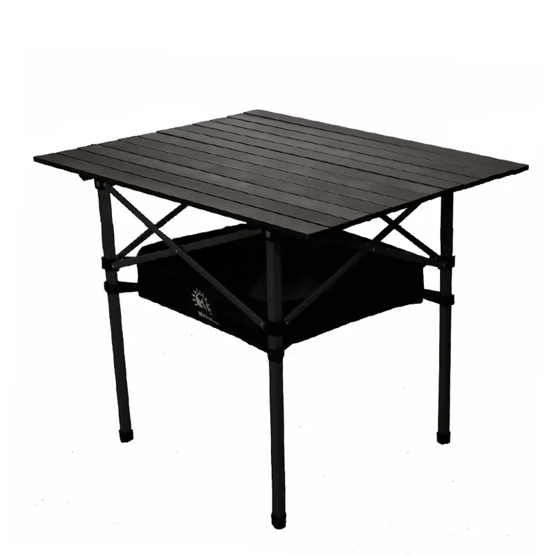 میز سفری تاشو آلومینیومی چهارنفره نمای 45 درجه