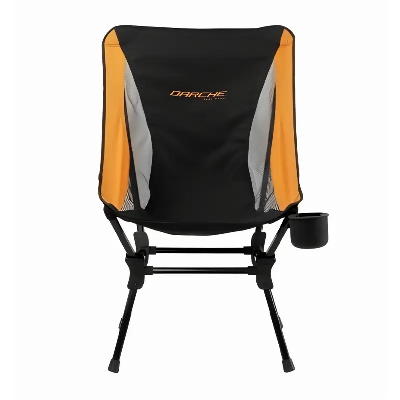 Folding-camping-chair-da100-cover صندلی کمپینگ تاشو تک نفره طرح Darche - Flat Pack نمای روبرو