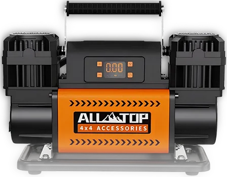 بنر کمپرسور باد 349 لیتری دو سیلندر قابل حمل – ALL TOP