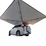 نمای نزدیک نصب شده ی سایبان مانرود