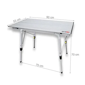 ابعاد باز شده میز تاشو 4 نفره tre4x4