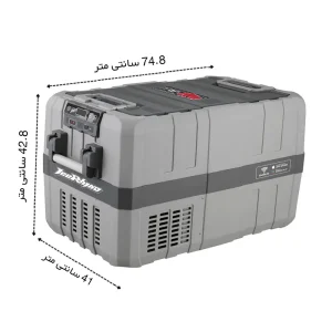 ابعاد دقیق یخچال و فریزر قابل حمل مدل ice rhino
