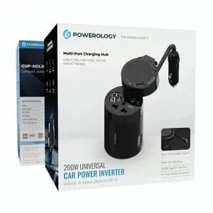 اینورتر 200 وات یونیورسال پاورولوژی (Powerology) مدل WCPI200 - تصویر 7