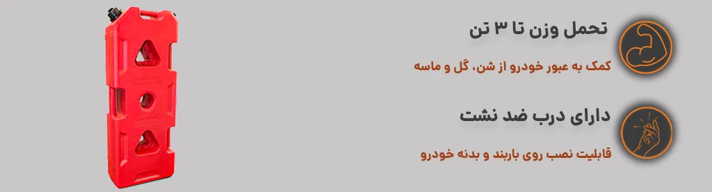گالن حمل سوخت پلاستیکی با تحمل وزن 3 تن و دارای درب ضد نشت