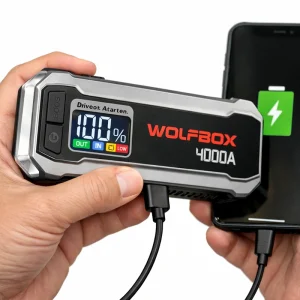 جامپ استارتر و چراغ قوه ولف باکس (Wolf Box) مدل Megavolt 24 - تصویر 4