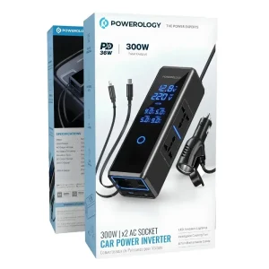 اینورتر 300 وات پاورولوژی (Powerology) مدل PWCPI300WBK - تصویر 2