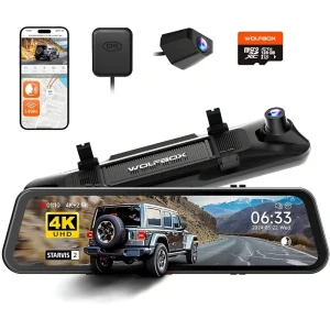 آینه خودرو و دوربین ثبت وقایع ولف باکس (Wolfbox) مدل G900PRO V2 - تصویر 5