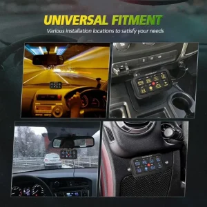 کنترل پنل و صفحه کلید فشاری 8 کلید (Auxbeam) با چراغ پس زمینه RGB مدل AR-800 - تصویر 2