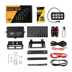 کنترل پنل و صفحه کلید فشاری 8 کلید (Auxbeam) با چراغ پس زمینه RGB مدل AR-800 - تصویر 4