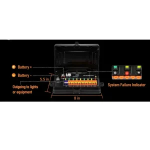 کنترل پنل و صفحه کلید فشاری 6 کلید (Auxbeam) با چراغ پس زمینه RGB مدل KS-80 - تصویر 5