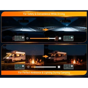 کنترل پنل و صفحه کلید فشاری 6 کلید (Auxbeam) با چراغ پس زمینه RGB مدل KS-80 - تصویر 4