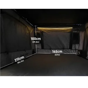 چادر سقفی خودرویی 2 نفره (Sky Rover) اتوماتیک (Wild Land) با هاردکیس - تصویر 8
